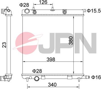 JPN 60C9013-JPN - Radiateur, refroidissement du moteur cwaw.fr