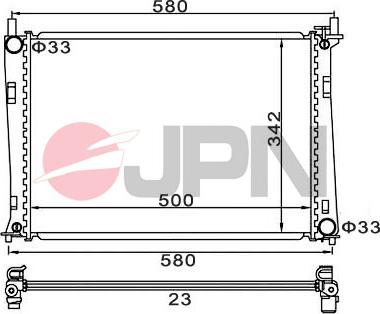 JPN 60C9026-JPN - Radiateur, refroidissement du moteur cwaw.fr