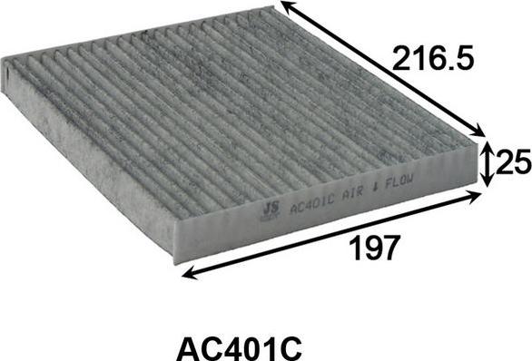 JS Asakashi AC401C - Filtre, air de l'habitacle cwaw.fr