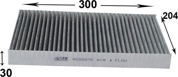 JS Asakashi AC0007C - Filtre, air de l'habitacle cwaw.fr