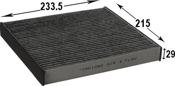 JS Asakashi AC106C - Filtre, air de l'habitacle cwaw.fr