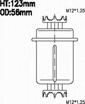 JS Asakashi FS6004U - Filtre à carburant cwaw.fr