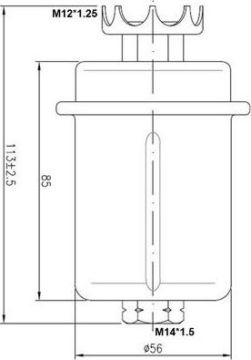 JS Asakashi FS6005U - Filtre à carburant cwaw.fr