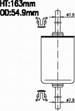 JS Asakashi FS618J - Filtre à carburant cwaw.fr