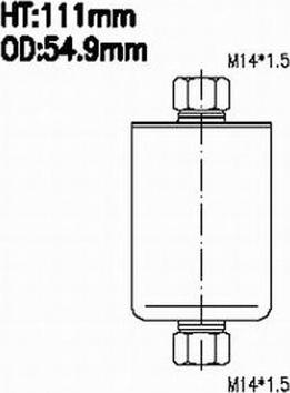 JS Asakashi FS613J - Filtre à carburant cwaw.fr