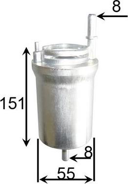 JS Asakashi FS0028 - Filtre à carburant cwaw.fr