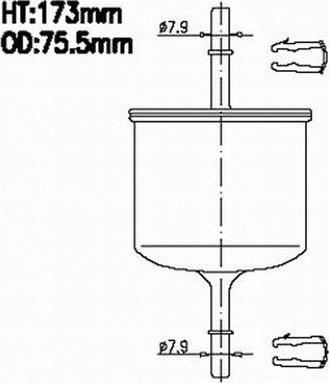 JS Asakashi FS872M - Filtre à carburant cwaw.fr