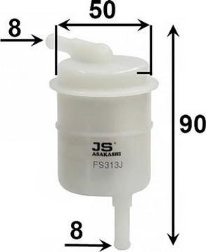 JS Asakashi FS313J - Filtre à carburant cwaw.fr