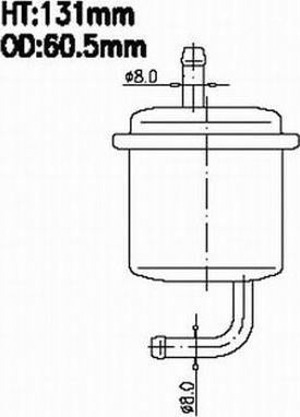 JS Asakashi FS7201 - Filtre à carburant cwaw.fr