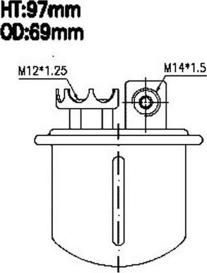 JS Asakashi FS7202U - Filtre à carburant cwaw.fr