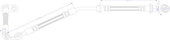 Juratek JBH1581L - Flexible de frein cwaw.fr