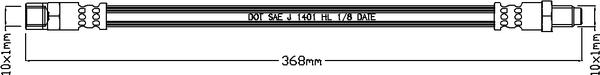 Juratek JBH1059 - Flexible de frein cwaw.fr