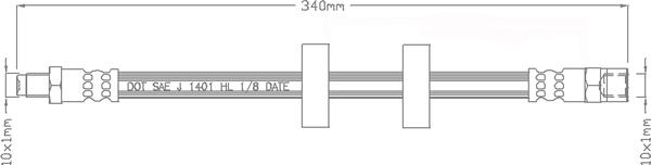 Juratek JBH1005 - Flexible de frein cwaw.fr