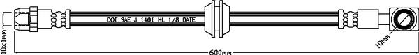 Juratek JBH1006 - Flexible de frein cwaw.fr