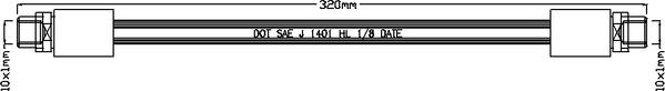 Juratek JBH1025 - Flexible de frein cwaw.fr