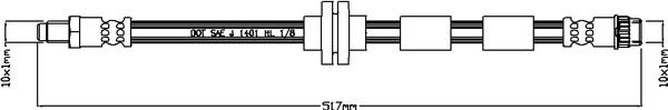 Juratek JBH1155 - Flexible de frein cwaw.fr