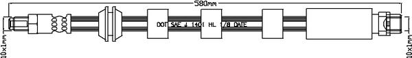 Juratek JBH1169 - Flexible de frein cwaw.fr