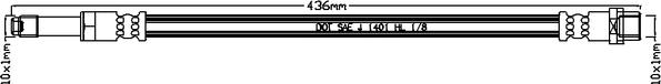 Juratek JBH1166 - Flexible de frein cwaw.fr