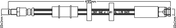 Juratek JBH1104 - Flexible de frein cwaw.fr