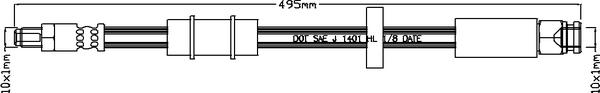 Juratek JBH1134 - Flexible de frein cwaw.fr