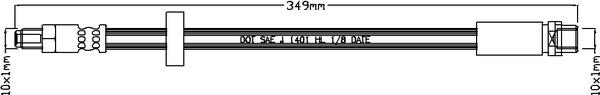 Juratek JBH1124 - Flexible de frein cwaw.fr