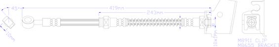 Juratek JBH1248R - Flexible de frein cwaw.fr