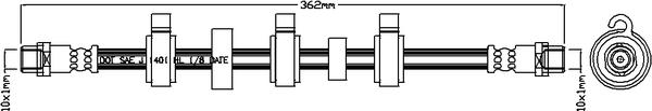 Juratek JBH1236L - Flexible de frein cwaw.fr