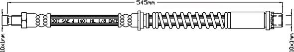 Juratek JBH1223 - Flexible de frein cwaw.fr