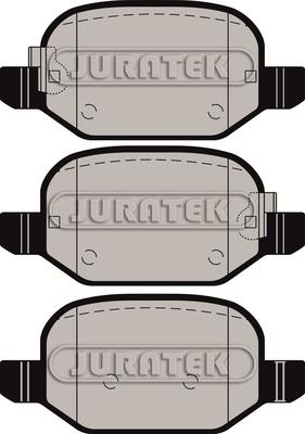 Juratek JCP4459 - Kit de plaquettes de frein, frein à disque cwaw.fr