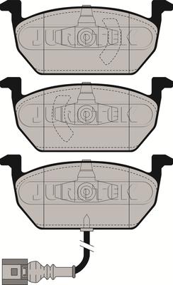 Juratek JCP4454 - Kit de plaquettes de frein, frein à disque cwaw.fr