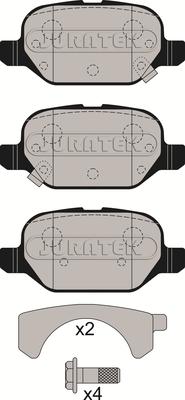 Juratek JCP4464 - Kit de plaquettes de frein, frein à disque cwaw.fr