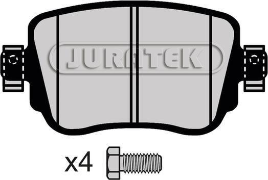 Juratek JCP4485 - Kit de plaquettes de frein, frein à disque cwaw.fr