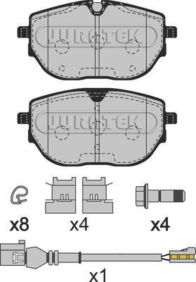 Juratek JCP4059 - Kit de plaquettes de frein, frein à disque cwaw.fr