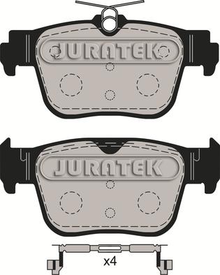 Juratek JCP4057 - Kit de plaquettes de frein, frein à disque cwaw.fr