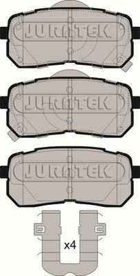 Juratek JCP4004 - Kit de plaquettes de frein, frein à disque cwaw.fr