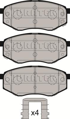 Juratek JCP4005 - Kit de plaquettes de frein, frein à disque cwaw.fr