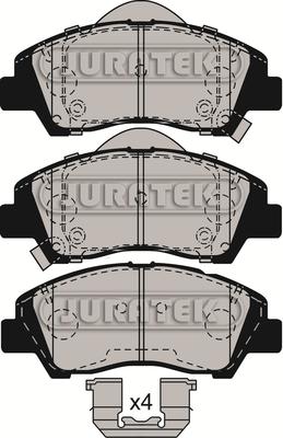 Juratek JCP4007 - Kit de plaquettes de frein, frein à disque cwaw.fr