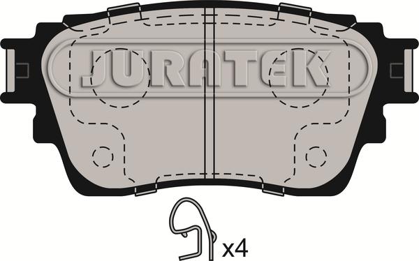 Juratek JCP4018 - Kit de plaquettes de frein, frein à disque cwaw.fr