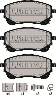 Juratek JCP4035 - Kit de plaquettes de frein, frein à disque cwaw.fr