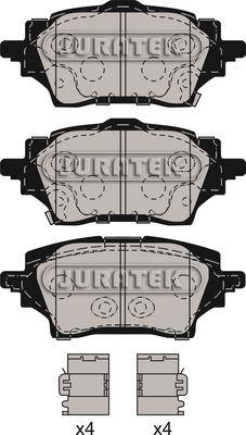 Juratek JCP4038 - Kit de plaquettes de frein, frein à disque cwaw.fr