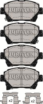 Juratek JCP4024 - Kit de plaquettes de frein, frein à disque cwaw.fr