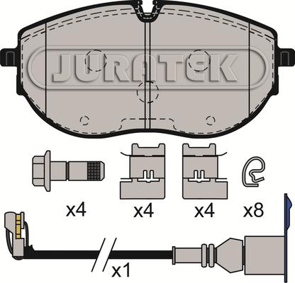 Juratek JCP4073 - Kit de plaquettes de frein, frein à disque cwaw.fr