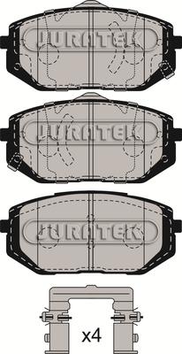 Juratek JCP4077 - Kit de plaquettes de frein, frein à disque cwaw.fr