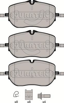 Juratek JCP4108 - Kit de plaquettes de frein, frein à disque cwaw.fr