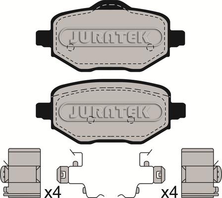 Juratek JCP4119 - Kit de plaquettes de frein, frein à disque cwaw.fr