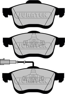 Juratek JCP4184 - Kit de plaquettes de frein, frein à disque cwaw.fr