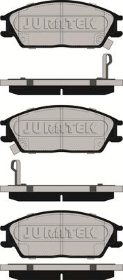 Juratek JCP435 - Kit de plaquettes de frein, frein à disque cwaw.fr