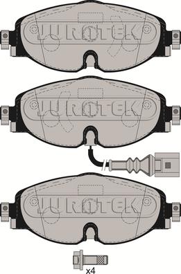 Juratek JCP4265 - Kit de plaquettes de frein, frein à disque cwaw.fr