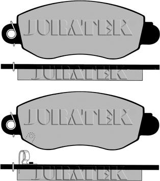 Juratek JCP5167 - Kit de plaquettes de frein, frein à disque cwaw.fr