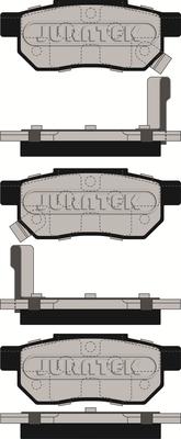 Juratek JCP621 - Kit de plaquettes de frein, frein à disque cwaw.fr